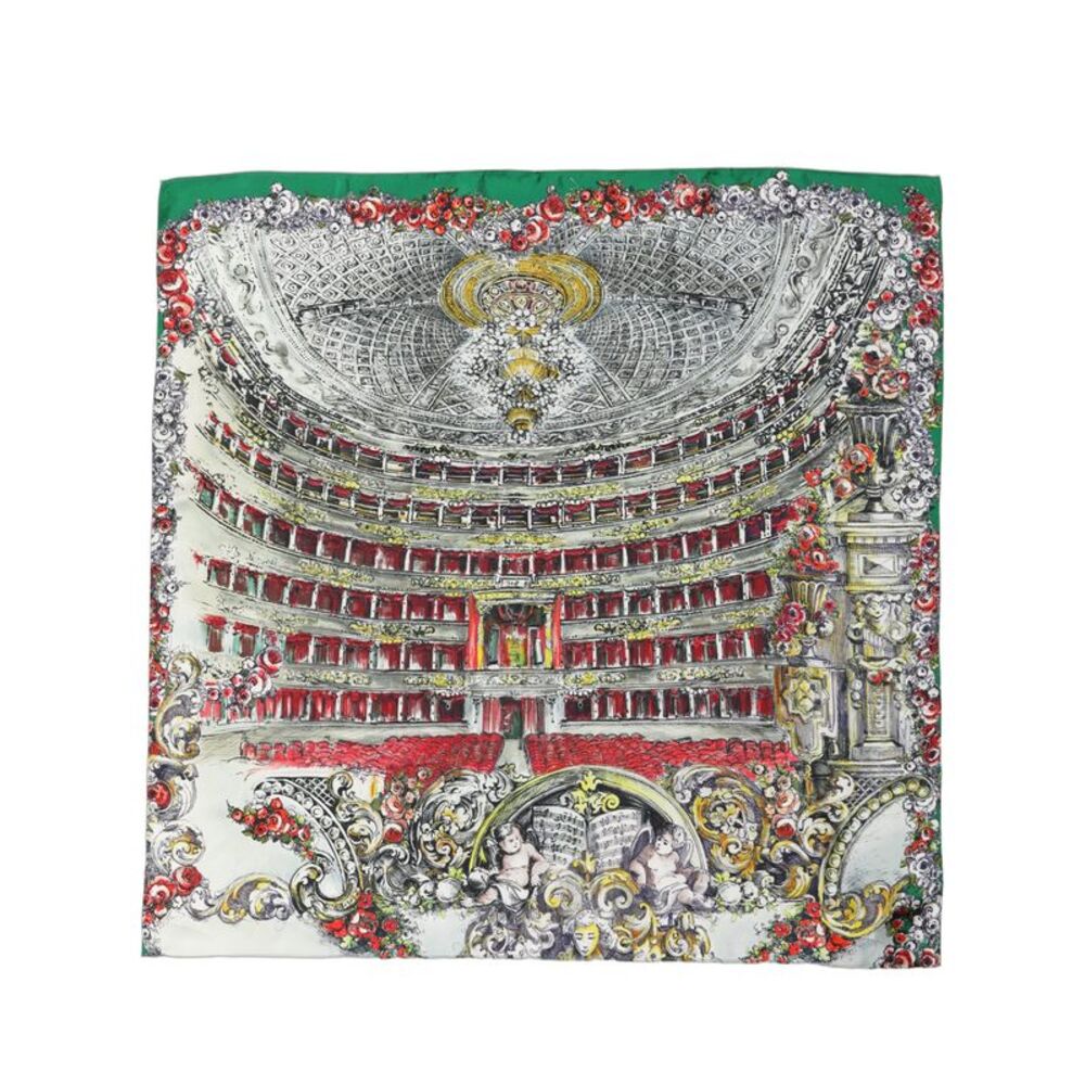 Dolce & Gabbana Multicolor Silk Printed Square Foulard Women's Scarf